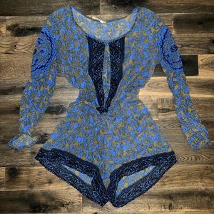 Free People Floral Romper
